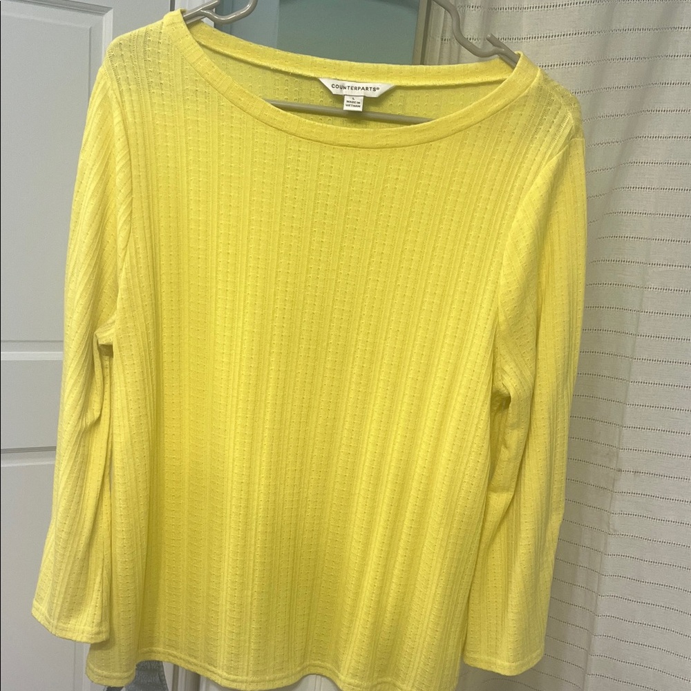 Counterparts Women's Bright Yellow Long Sleeve Top